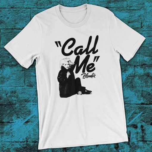 Blondie Call Me Bella Canvas 3001 front white