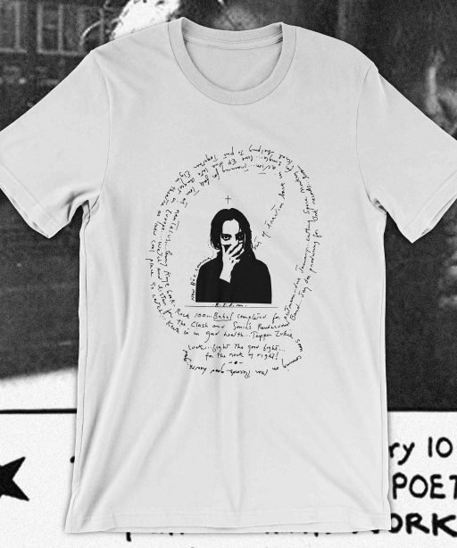 patti smith poem bella canvas 3001 front white