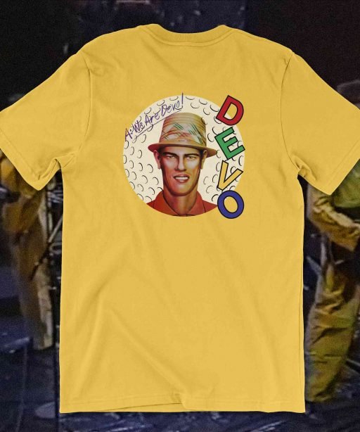 Are We Not Men Bella Canvas 3001 Yellow Maize Back