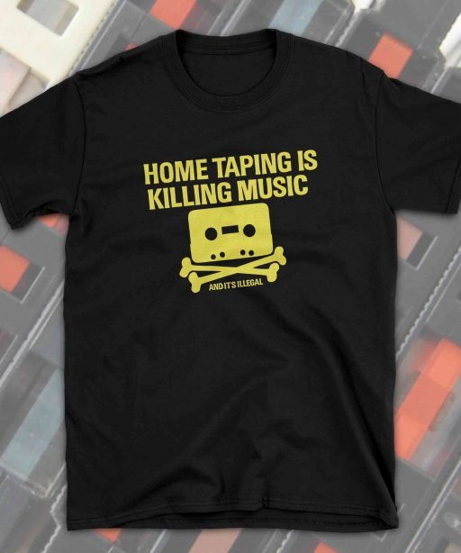 Home Taping Is Killing Music Gildan 64000 Black