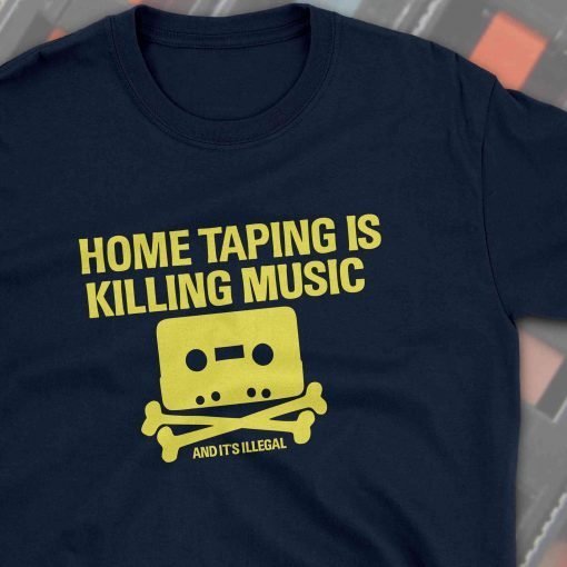 Home Taping Is Killing Music Gildan 64000 Navy