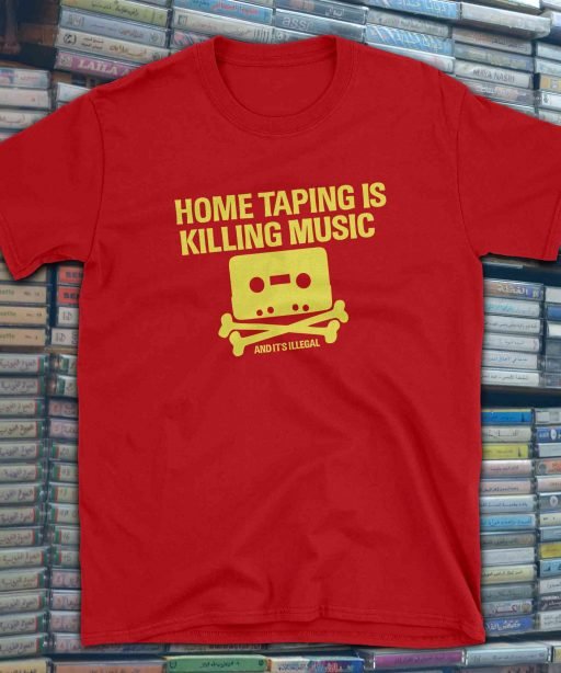 Home Taping Is Killing Music Gildan 64000 Red