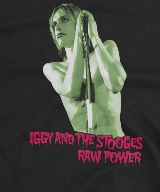 Iggy and the stooges row power gildan 64000 black detail 2