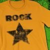 Rock Star Bella Canvas 3001 Gold Detail